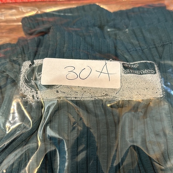 Free People Beach Blue Ribbed Short Sleeve Maxi Dress Fitted Size Large - Picture 6 of 7